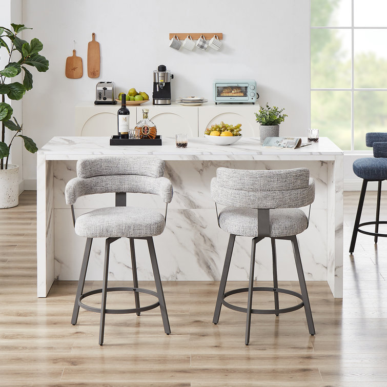 Kitchen counter bar stools with online backs